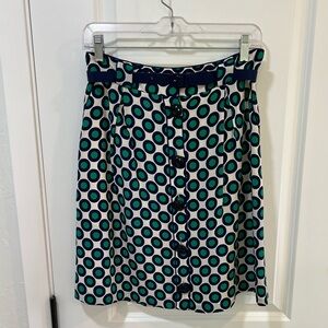 Tibi Polka Dot Silk Skirt
